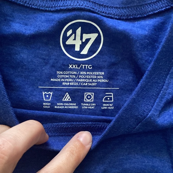47 Brand New York Knicks Royal Blue Tee - Picture 2 of 5